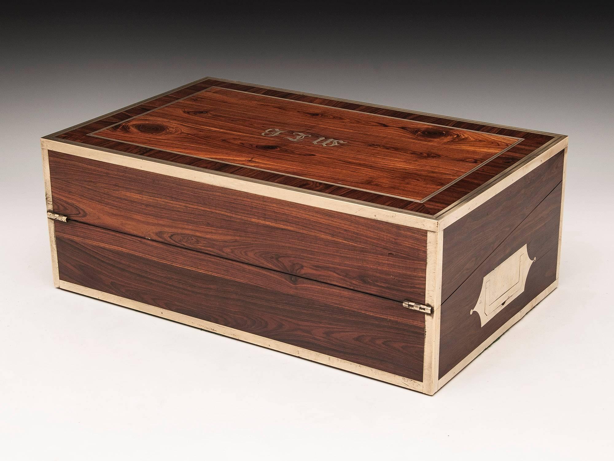 19th Century Edwards Kingwood Writing Box