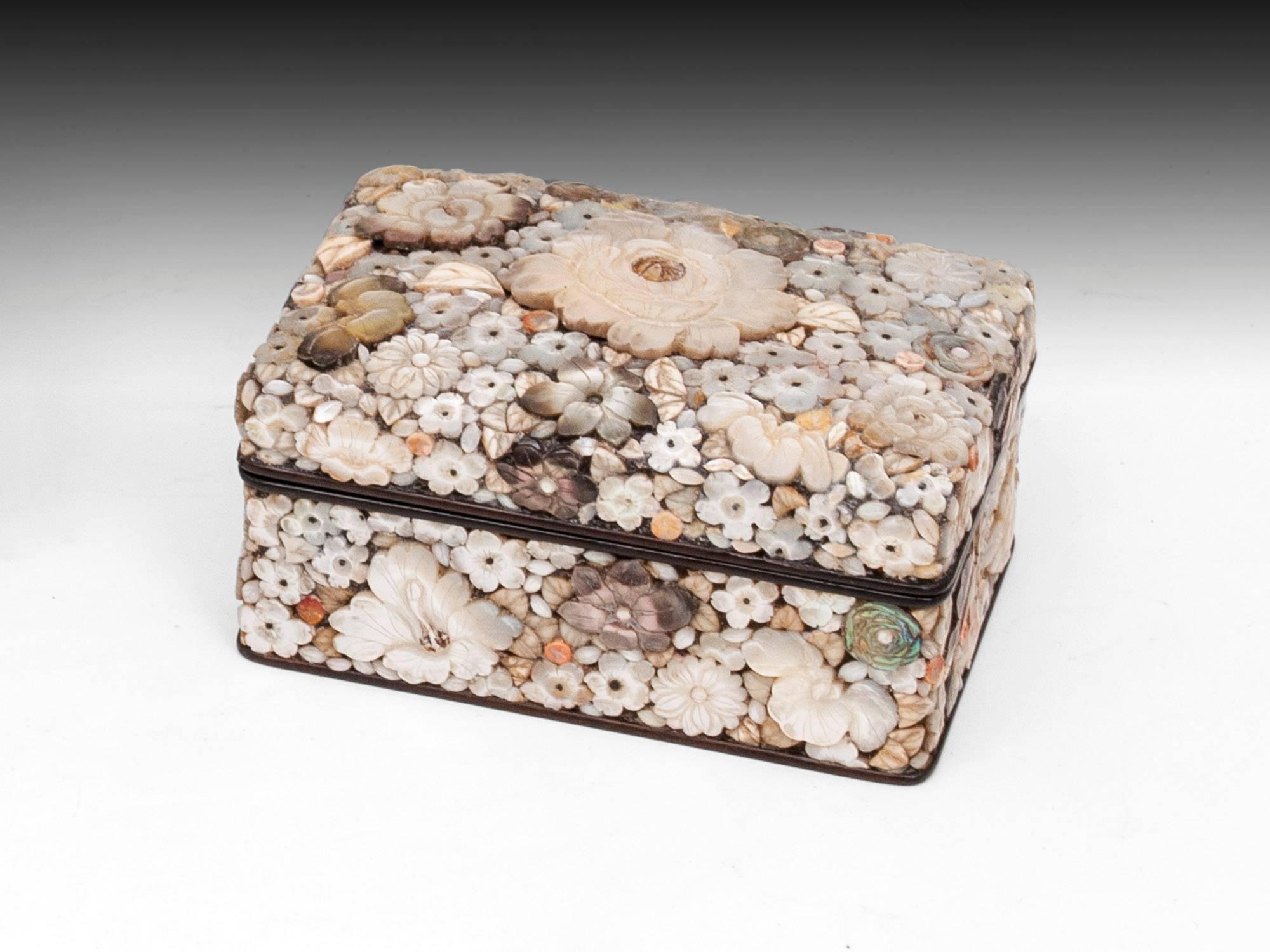 20th Century Japanese Shibayama Mother-of-Pearl Jewelry Box