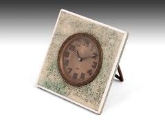Art Deco Shagreen Desk Clock