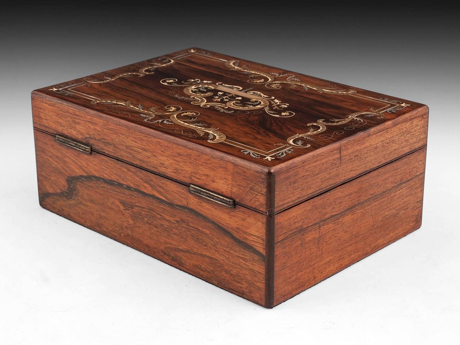 Rosewood Jewelry Box at 1stdibs