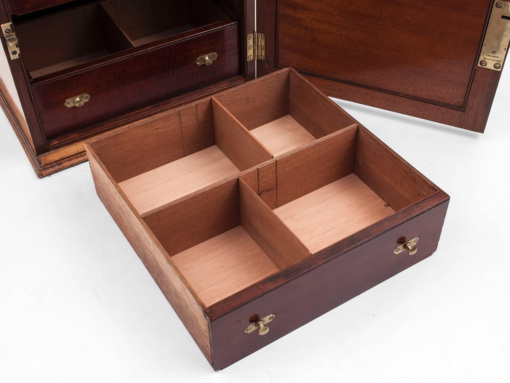 Birdseye Maple Cigar Cabinet 4