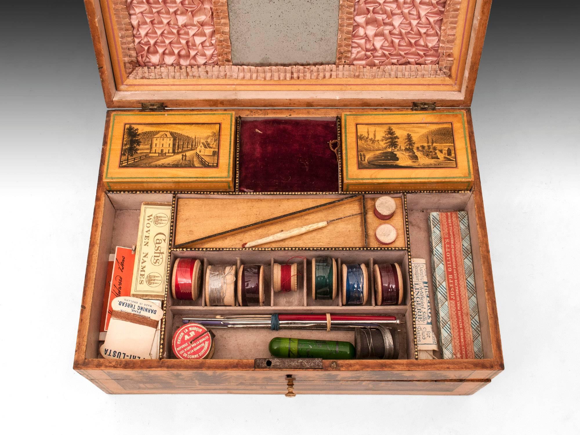 Antique Spa Sewing Box 1