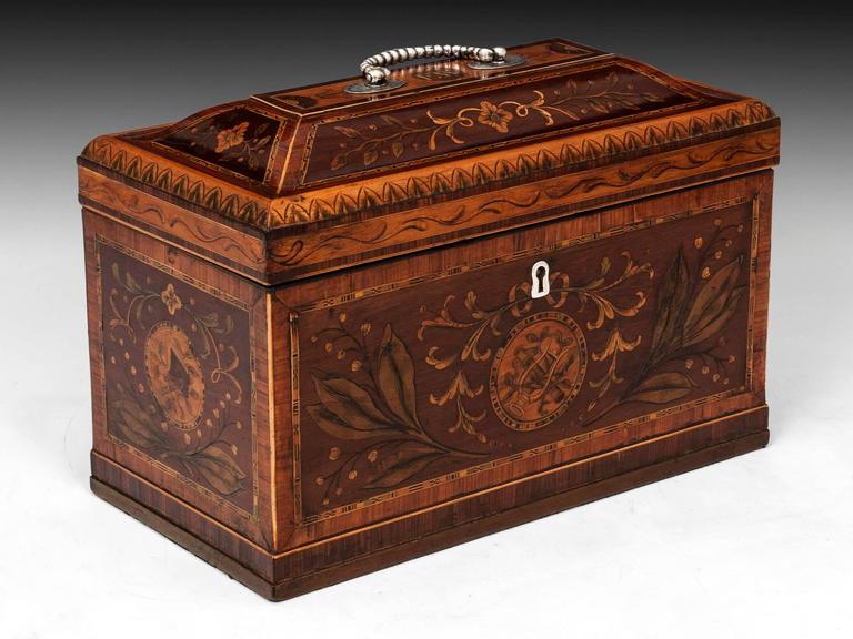 Antique Harewood Silver Tea Chest For Sale at 1stdibs