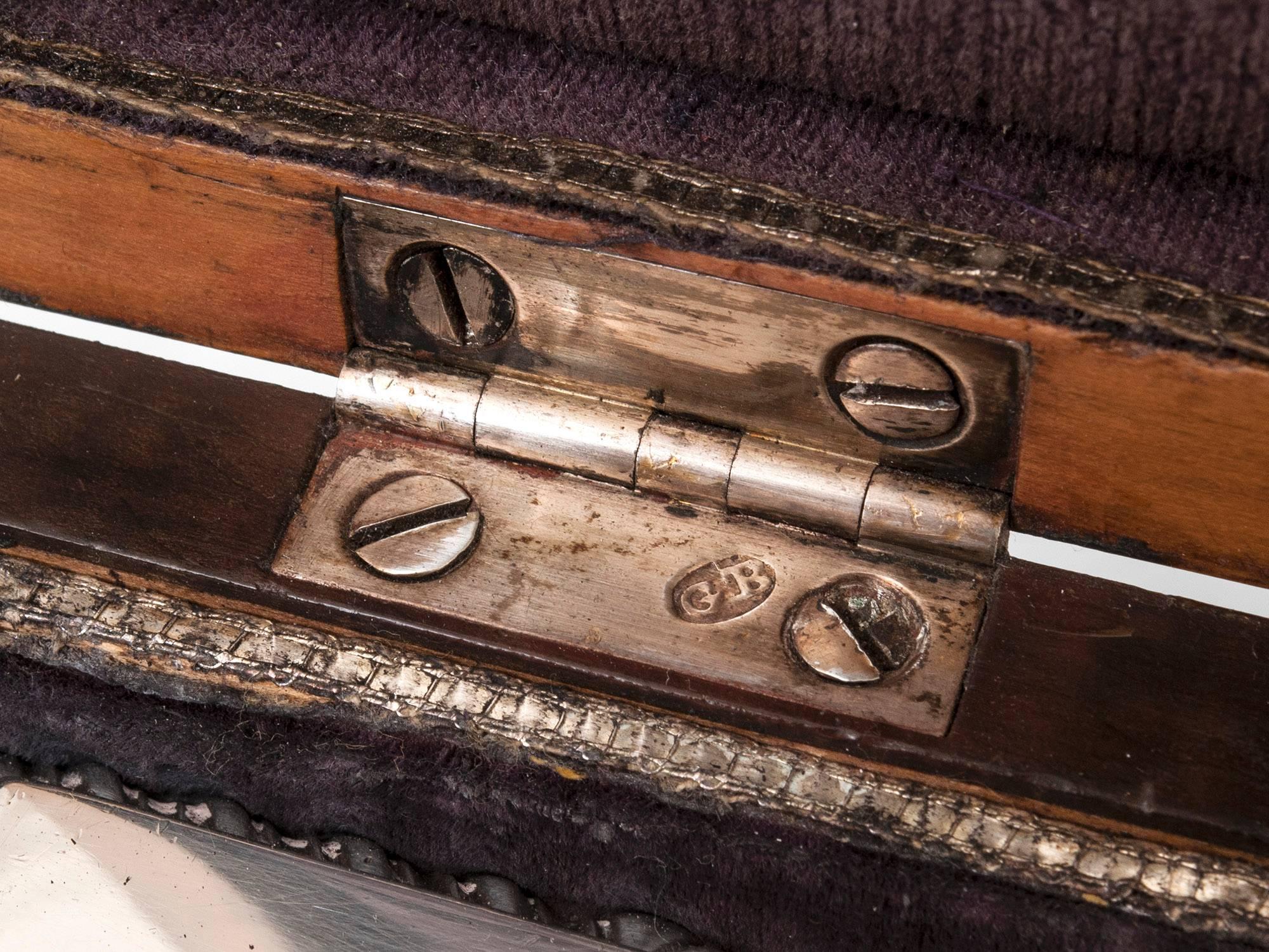 Antique Georgian Harewood Silver Tea Chest Tea Caddy 1