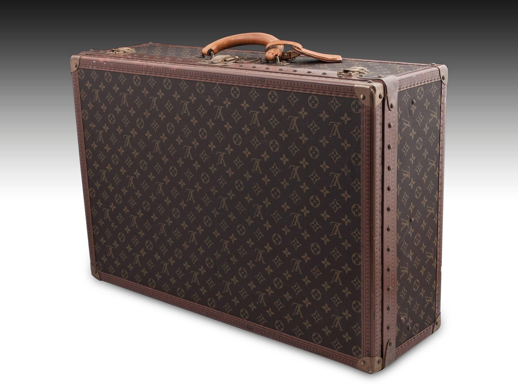 French Louis Vuitton Luxury Vintage Suitcase