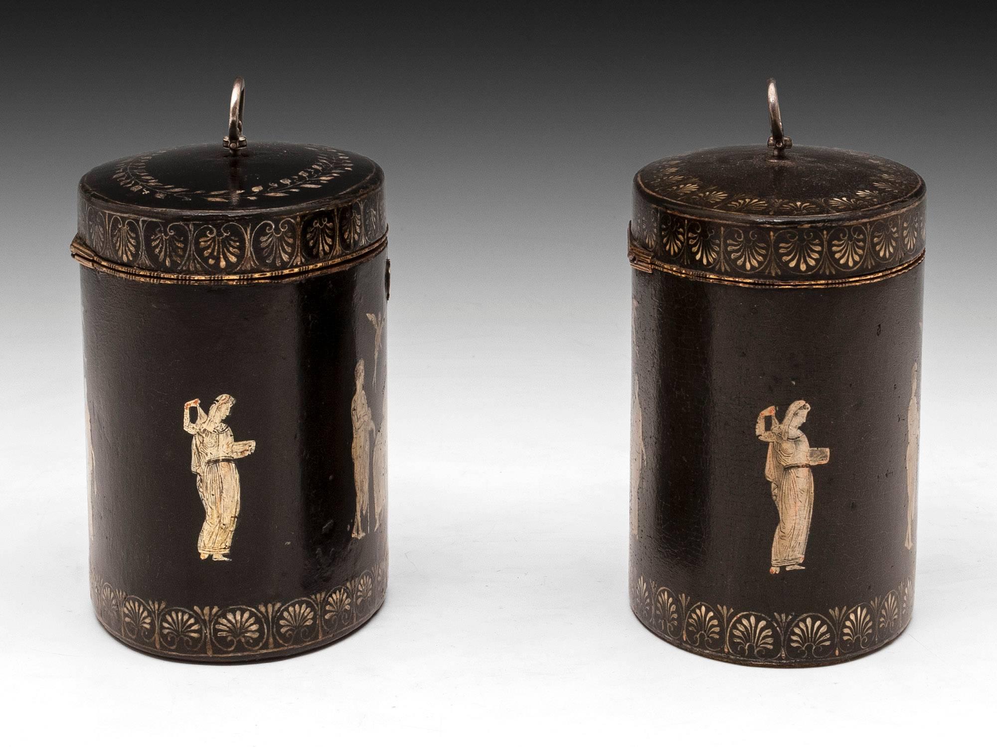 Henry Clay Tea Caddies In Excellent Condition In Northampton, United Kingdom
