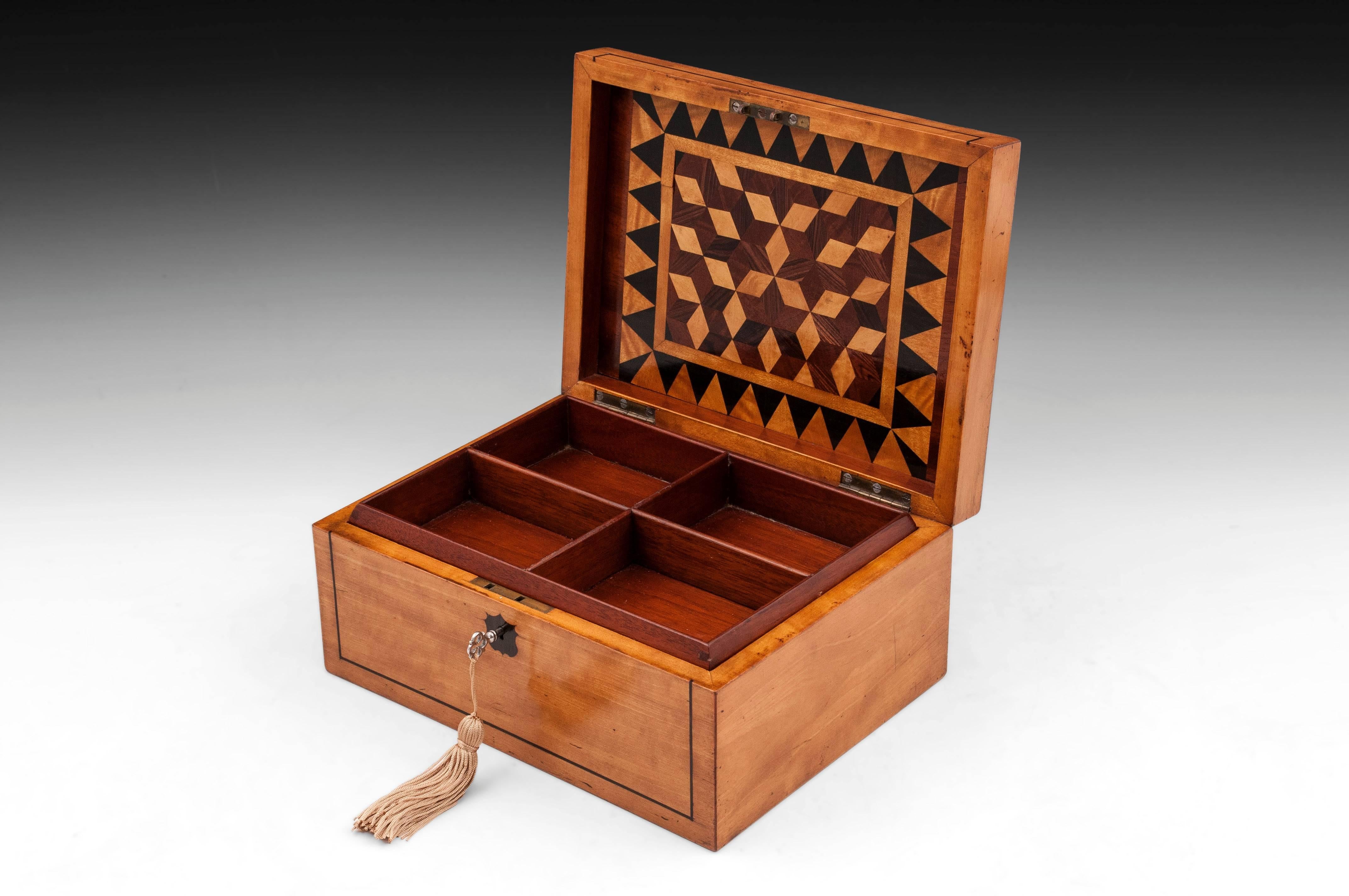 Antique Satinwood Box 4