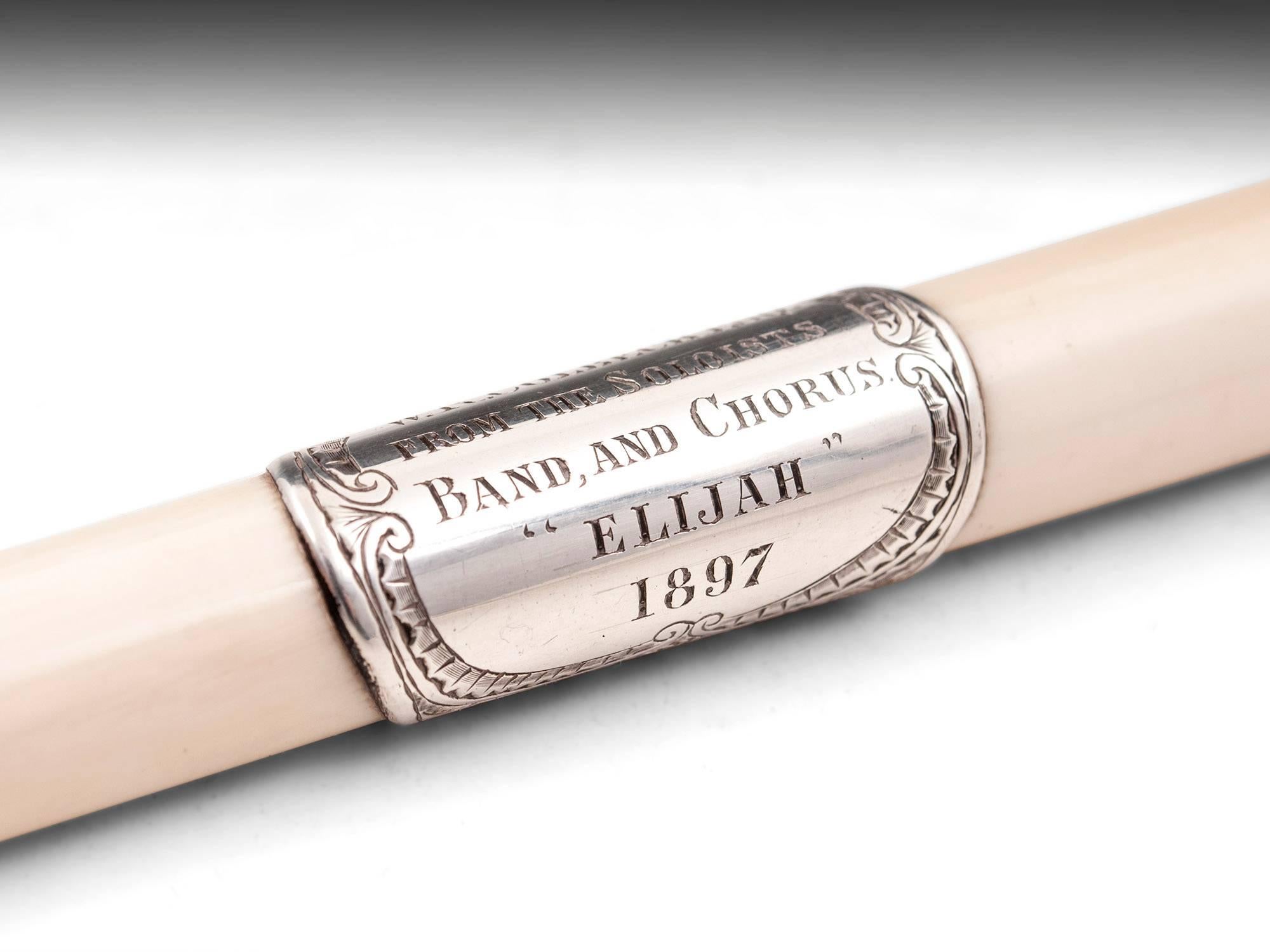 ivory conductor's baton