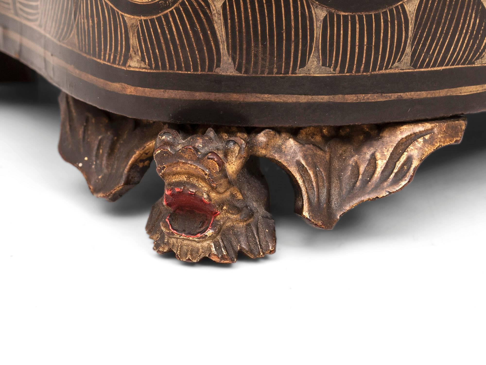 19th Century Lacquer Chinese Tea Caddy 5