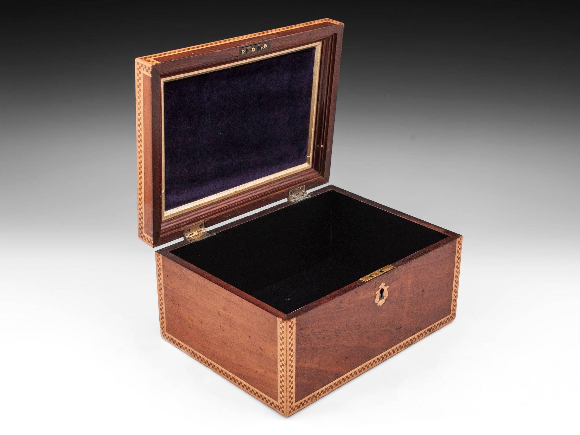 19th Century Victorian Mahogany Box For Sale 3