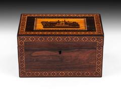 Tunbridge Ware Tea Caddy