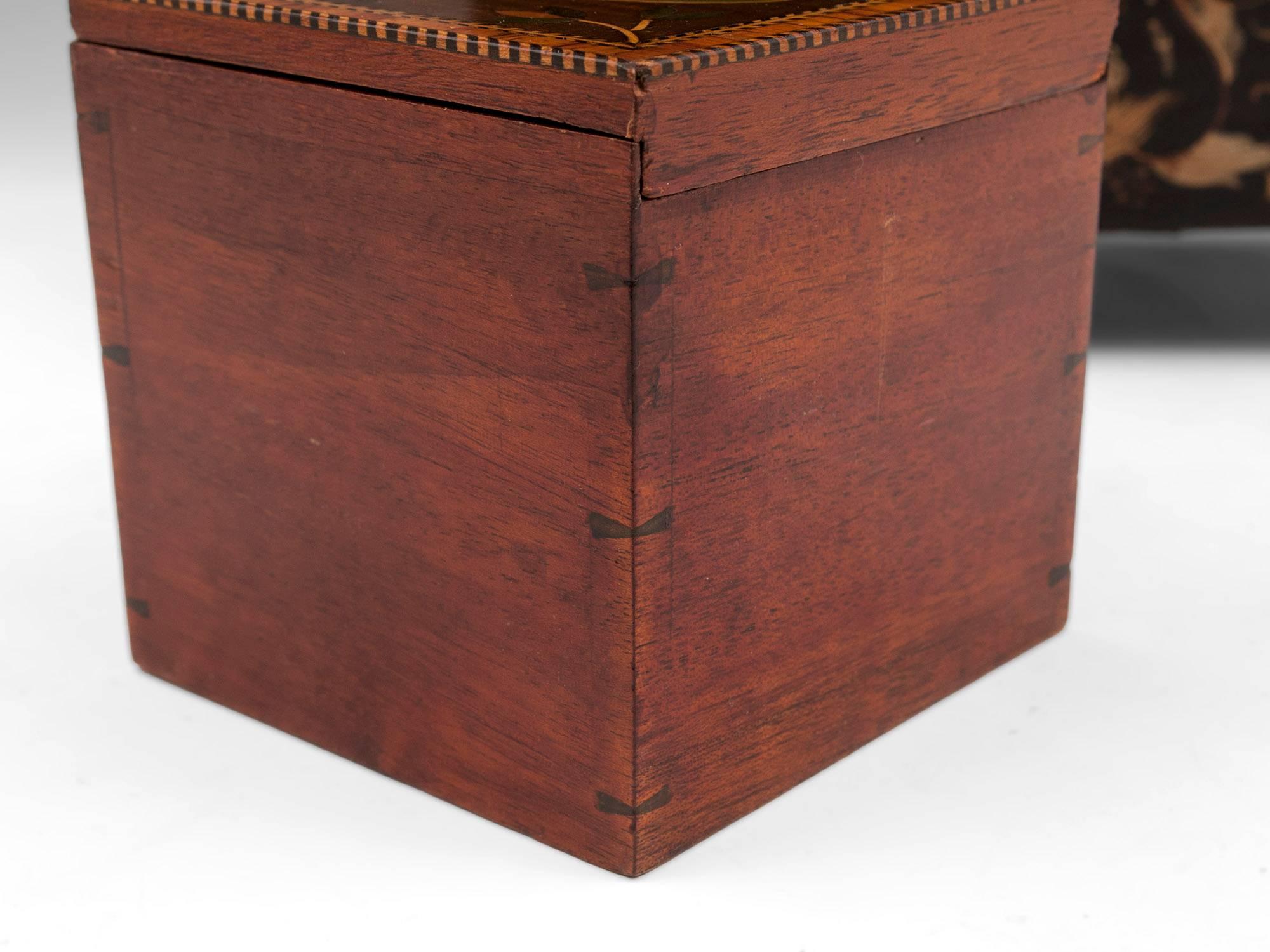 18th Century Lacquer Tea Chest Tea Caddy