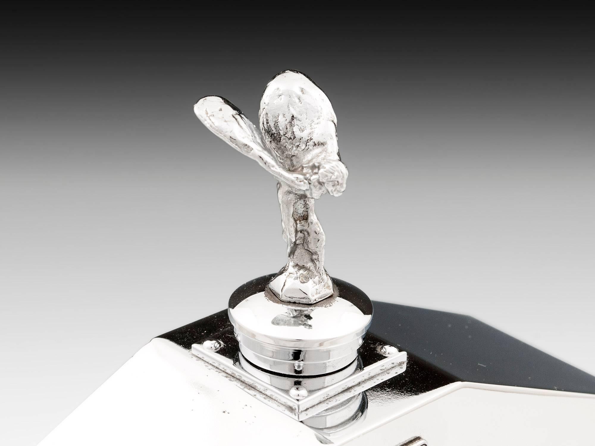 20th Century 1960s Chrome Rolls Royce Radiator Grill Decanter
