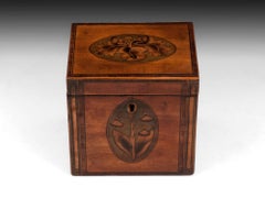 Antique Georgian Satinwood Single Tea Caddy