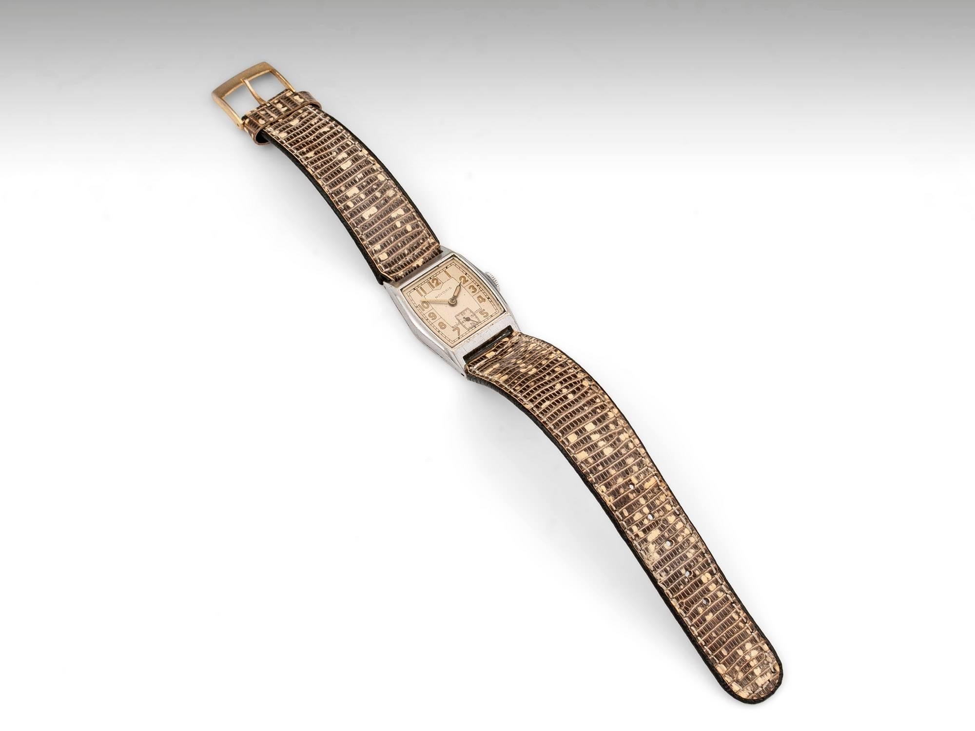 Art Deco Novoris Wristwatch In Good Condition For Sale In Northampton, United Kingdom