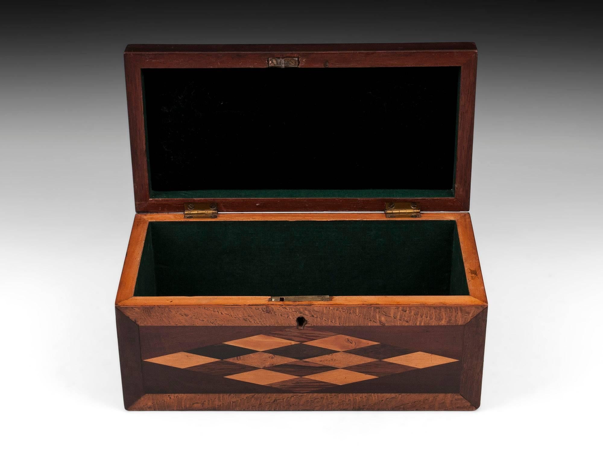 19th Century Antique Wooden Inlaid Tunbridge Style Box