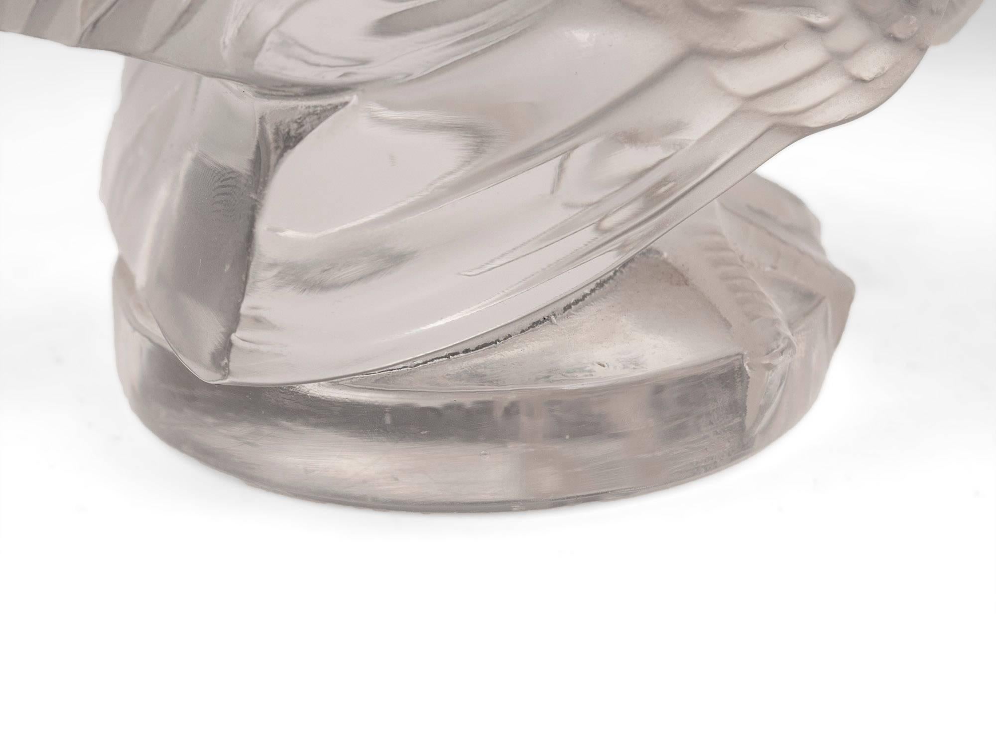 Lalique Coq Nain Cockerel Glass Car Mascot For Sale 1