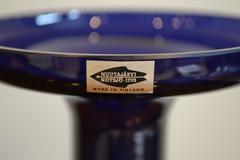 Mid Century Modern Cobalt Blue Art Glass Vase by Nuutajärvi Notsjö, Finland