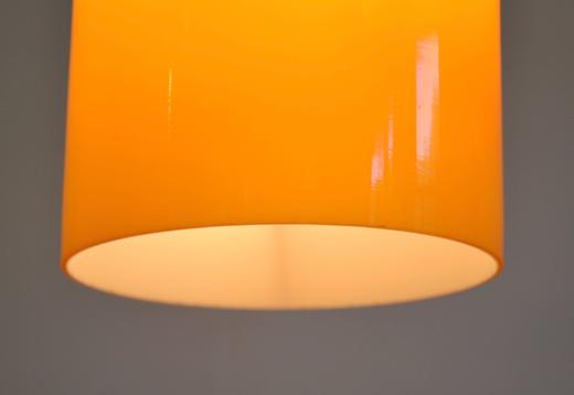 Mid Century Modern Danish Orange Pendant Light By Jo Hammerborg For Fog Morup