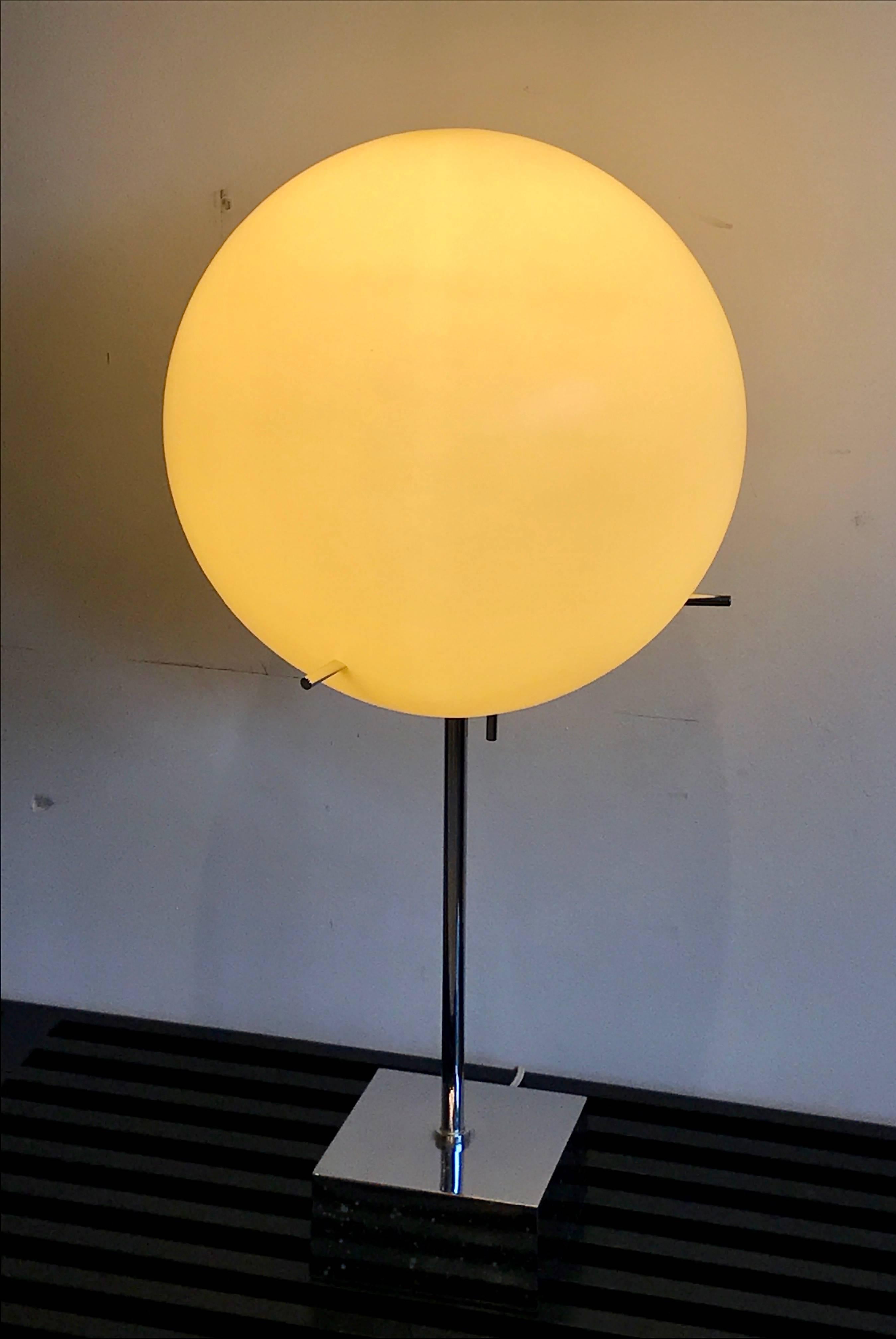 Paul Mayen for Habitat Chrome Desk Lamp with Globe Shade In Good Condition In Bedford Hills, NY