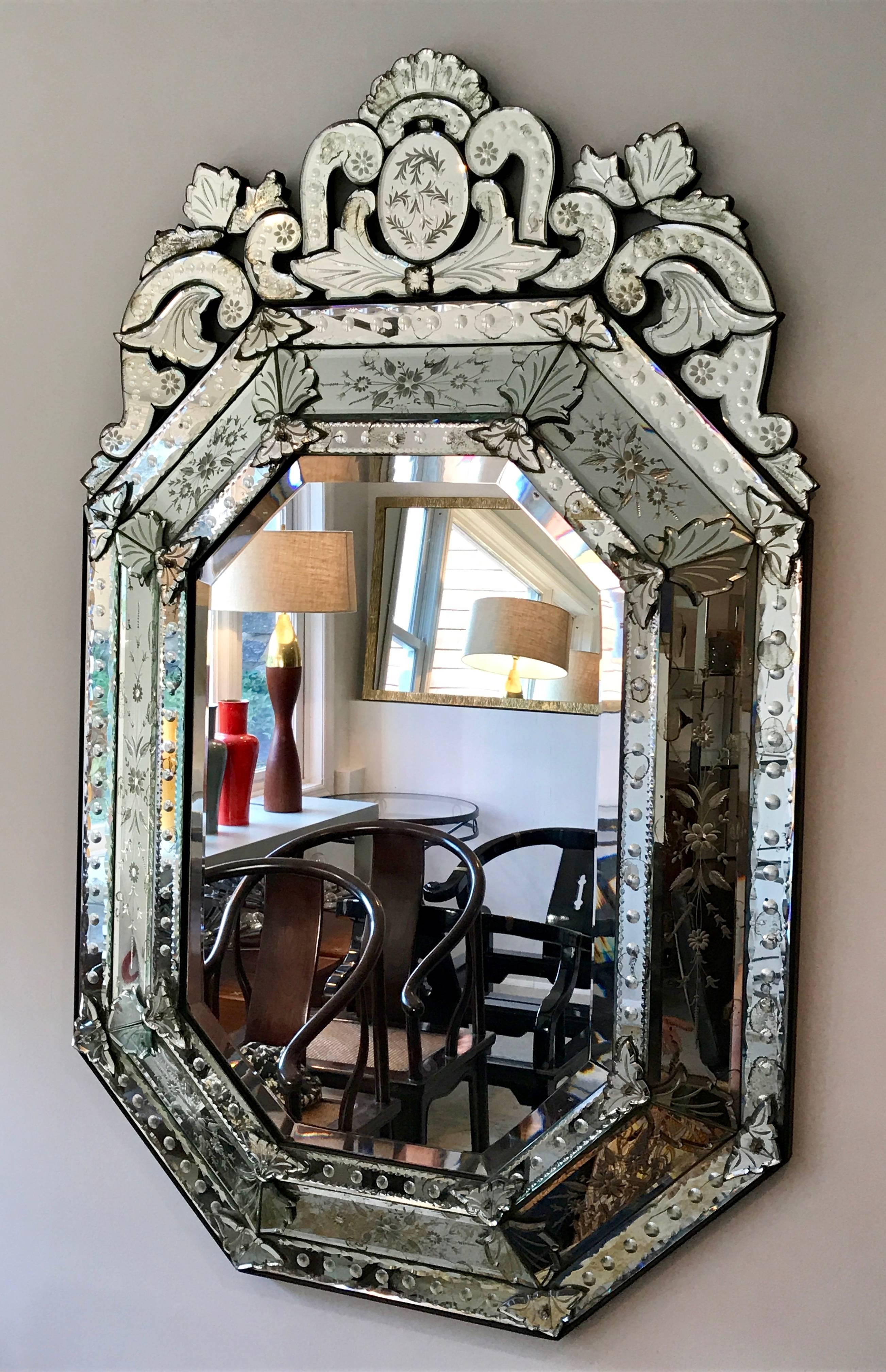 octagonal venetian mirror