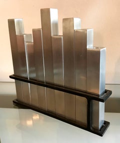 Aluminum "Cityscape" Menorah by Michael Aram