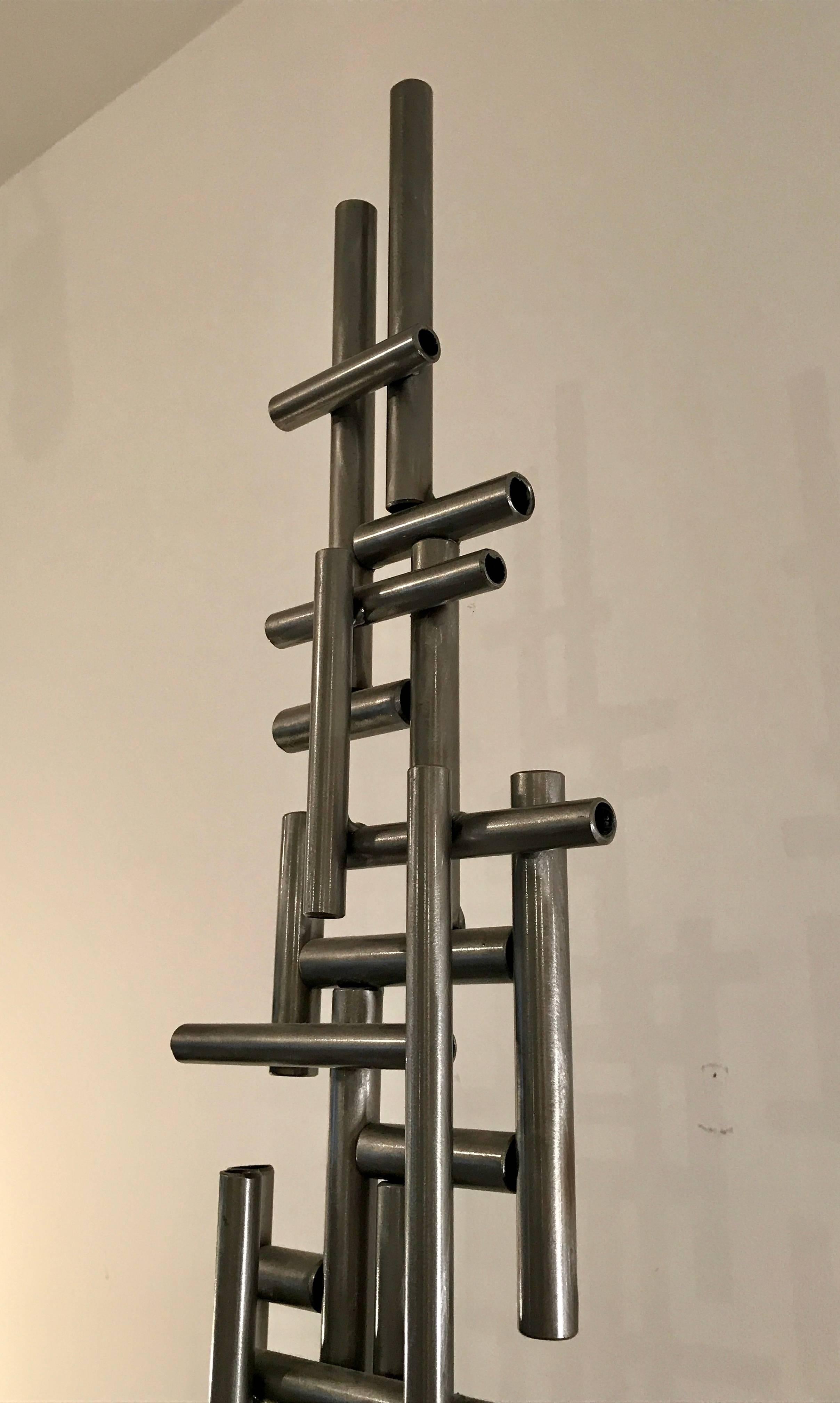 metal pipe sculpture