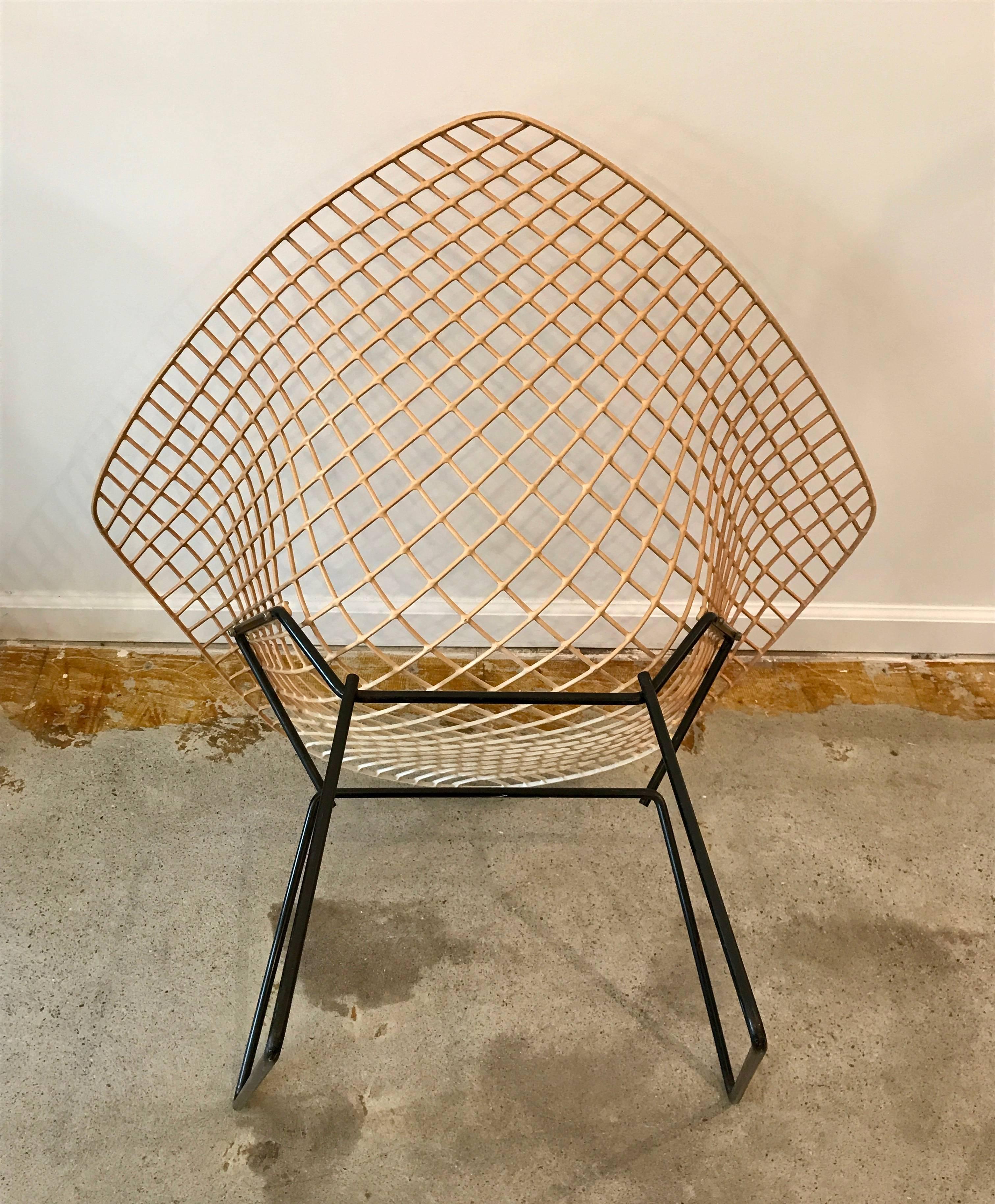 Mid-Century Modern Mid Century Modern Harry Bertoia Diamond Chair for Knoll, Authentic, 1950's