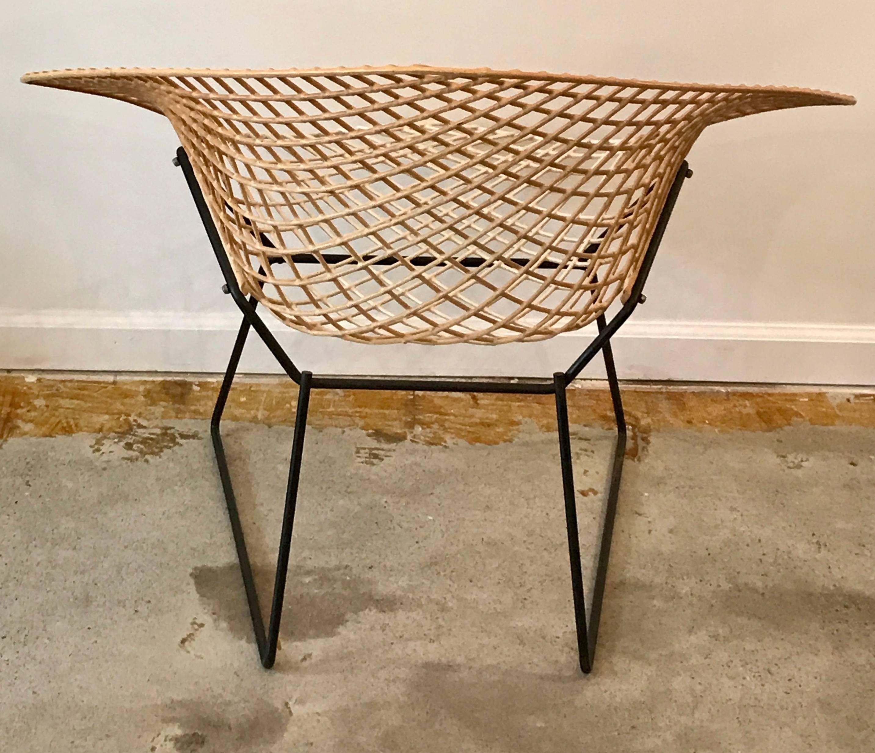 American Mid Century Modern Harry Bertoia Diamond Chair for Knoll, Authentic, 1950's