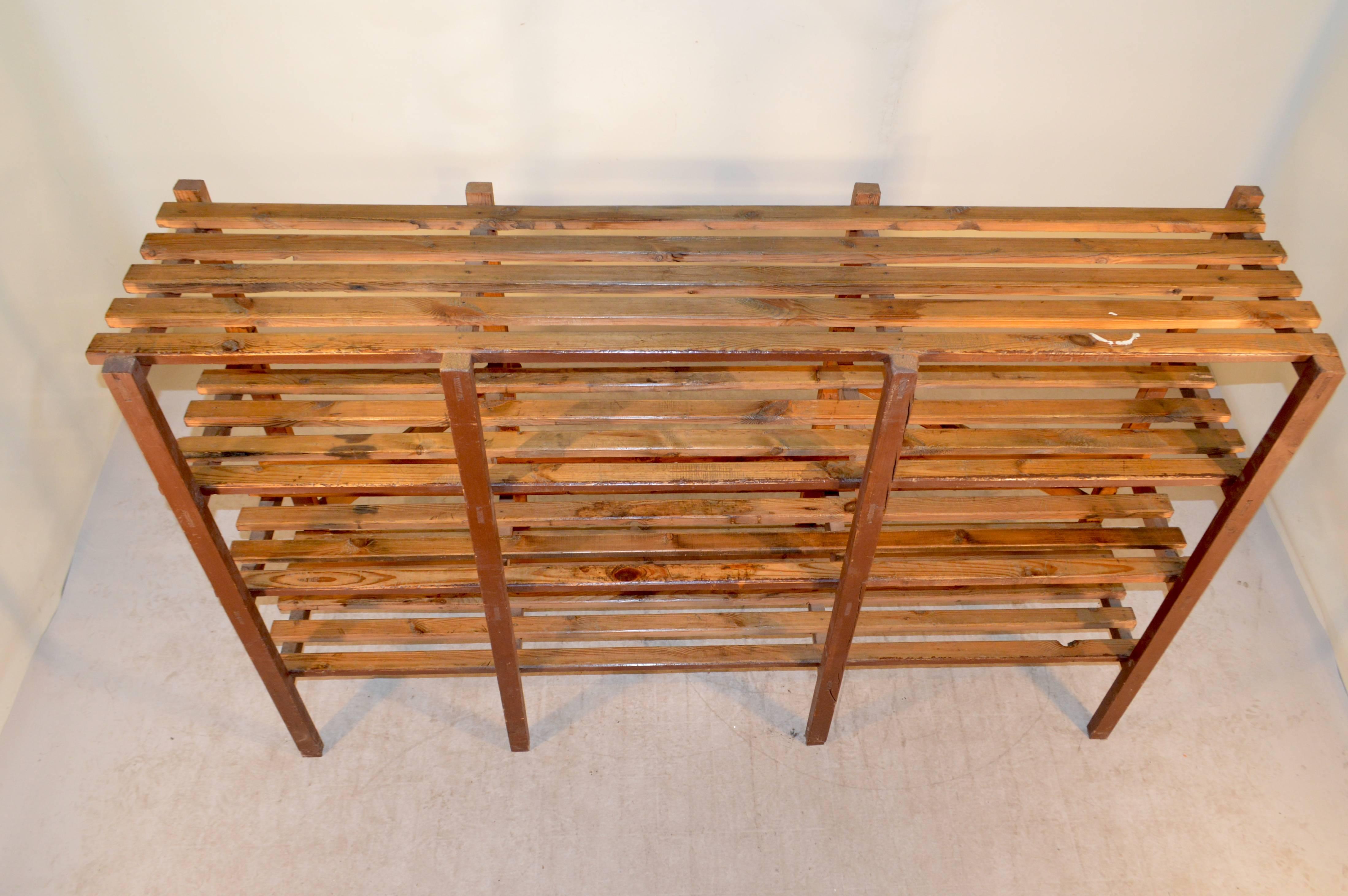 19th Century French Baguette Rack In Excellent Condition In High Point, NC