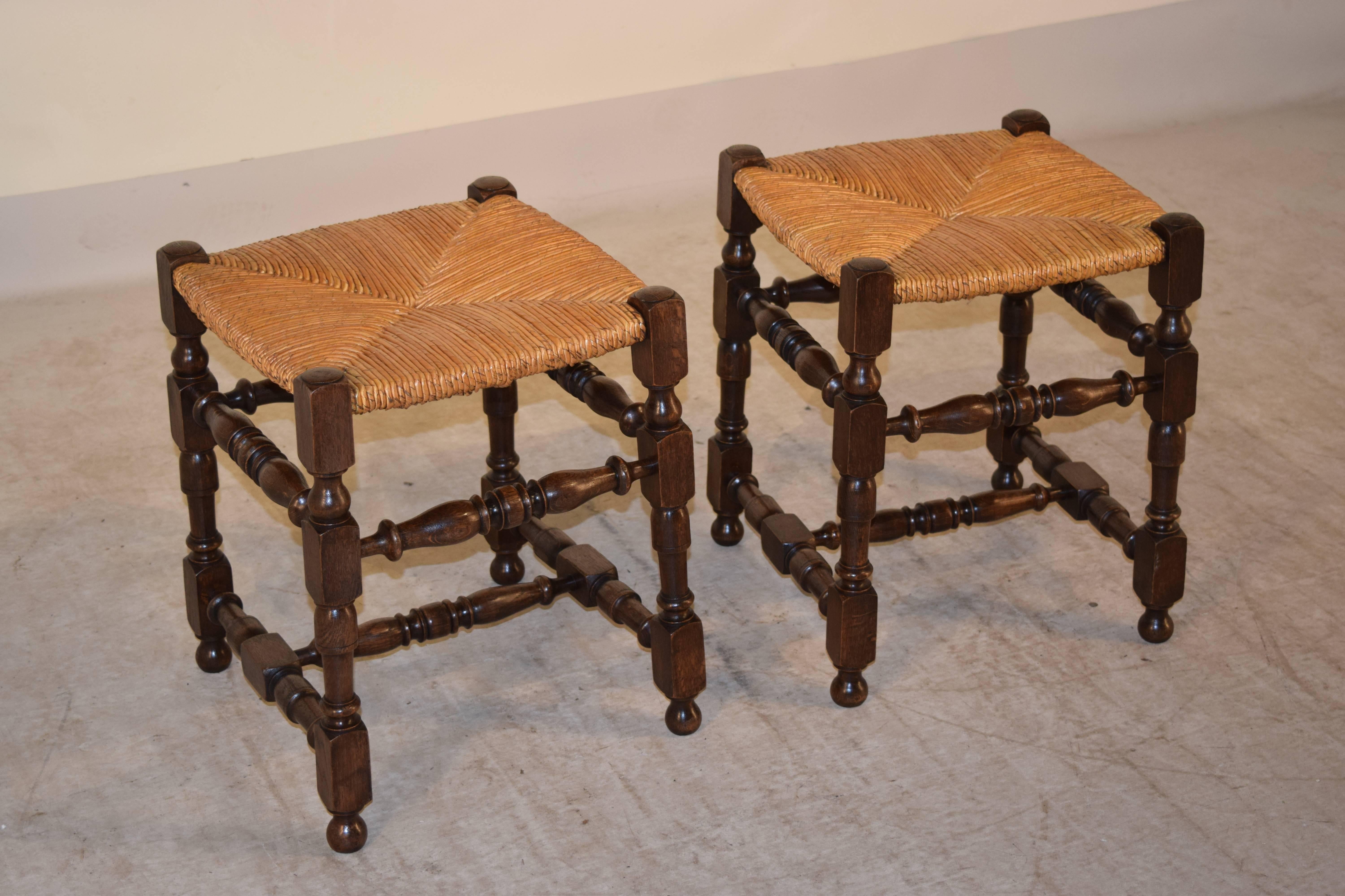 Napoleon III Pair of Late 19th Century French Stools