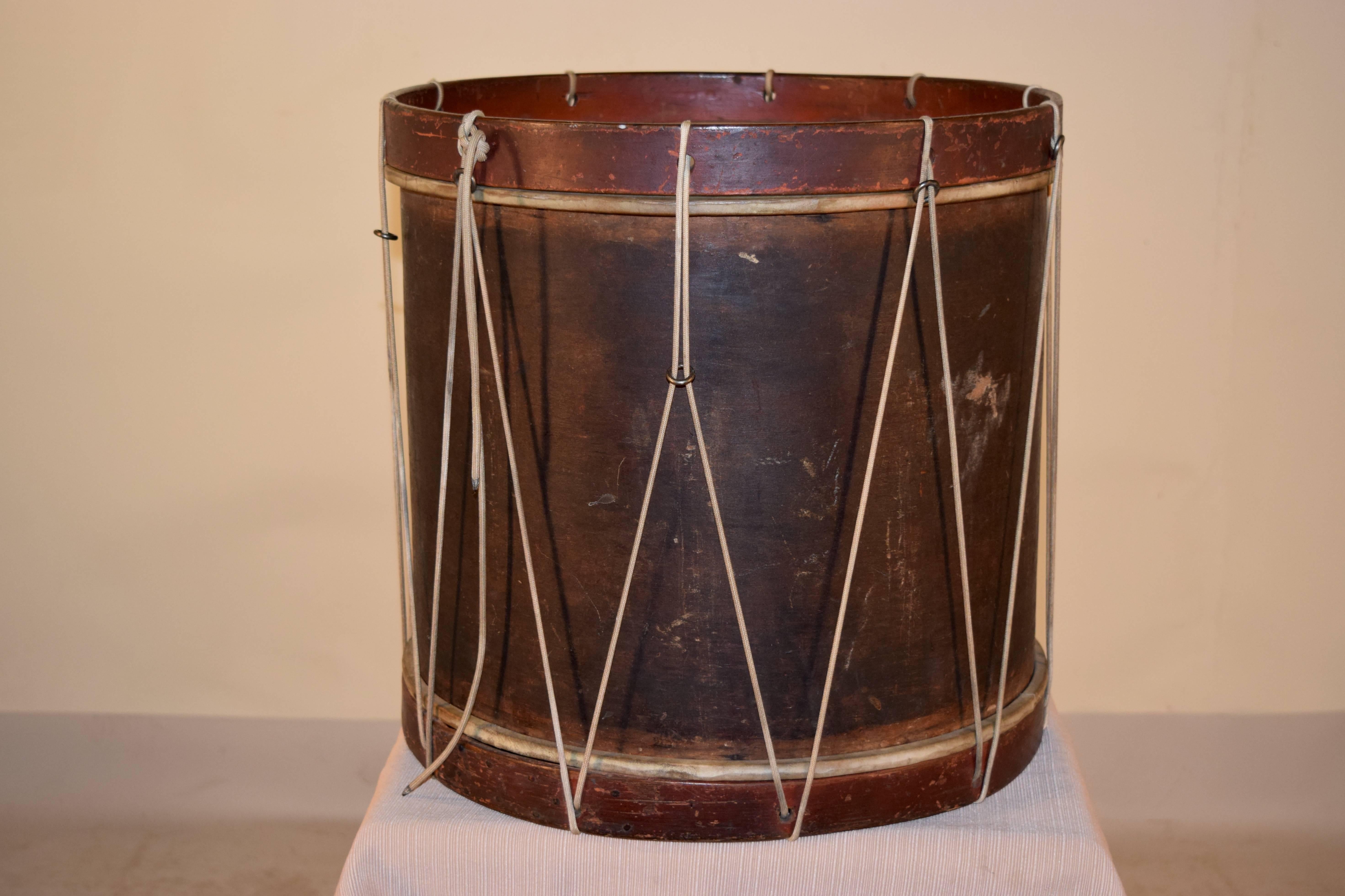 Folk Art 19th Century Militia Snare Drum