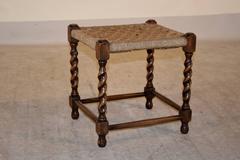 Late 19th c. English Turned Stool