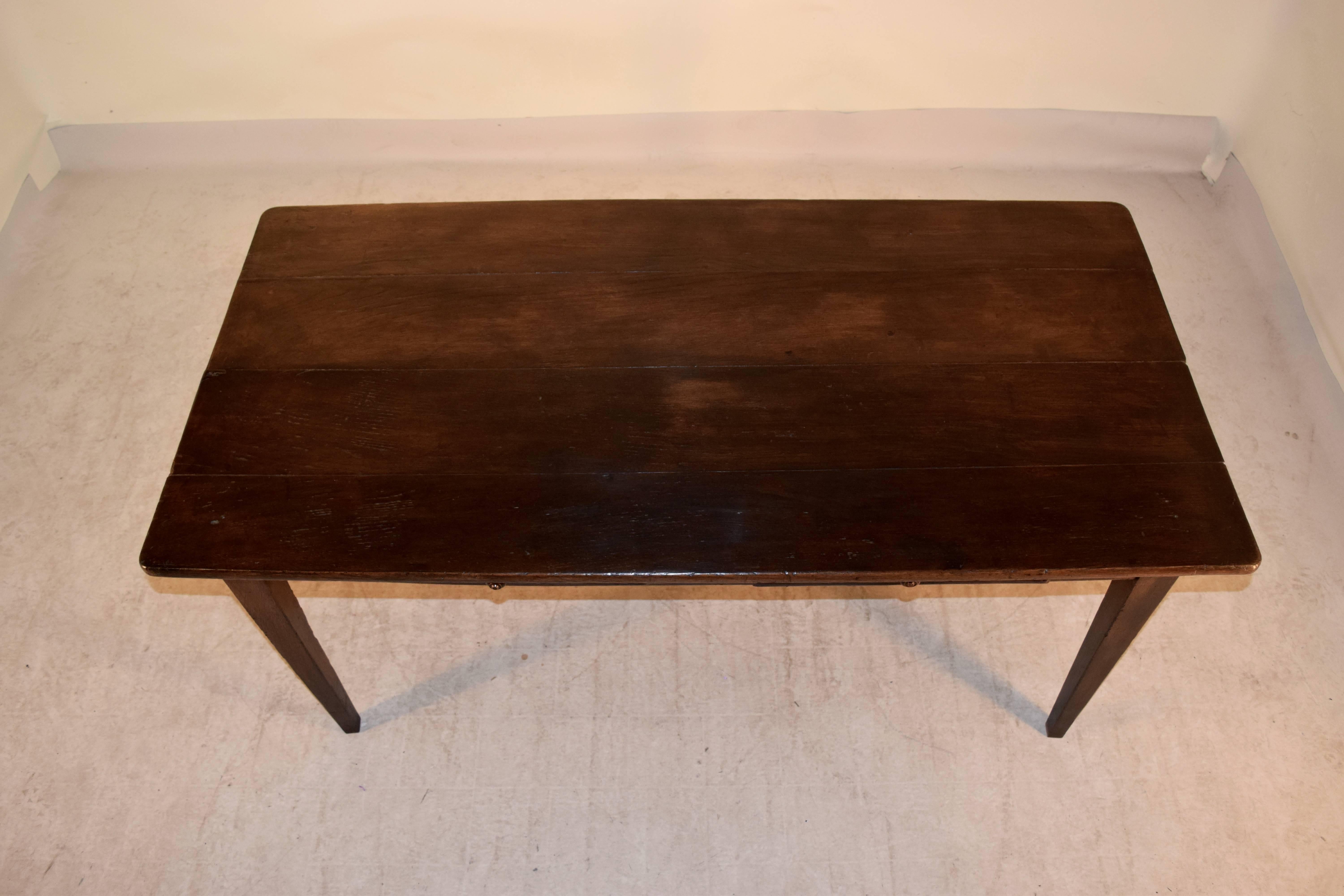 Early 19th Century French Chestnut Farm Table 3