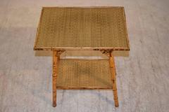 19th Century French Tortoise Bamboo Table