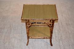 19th Century French Tortoise Bamboo Table