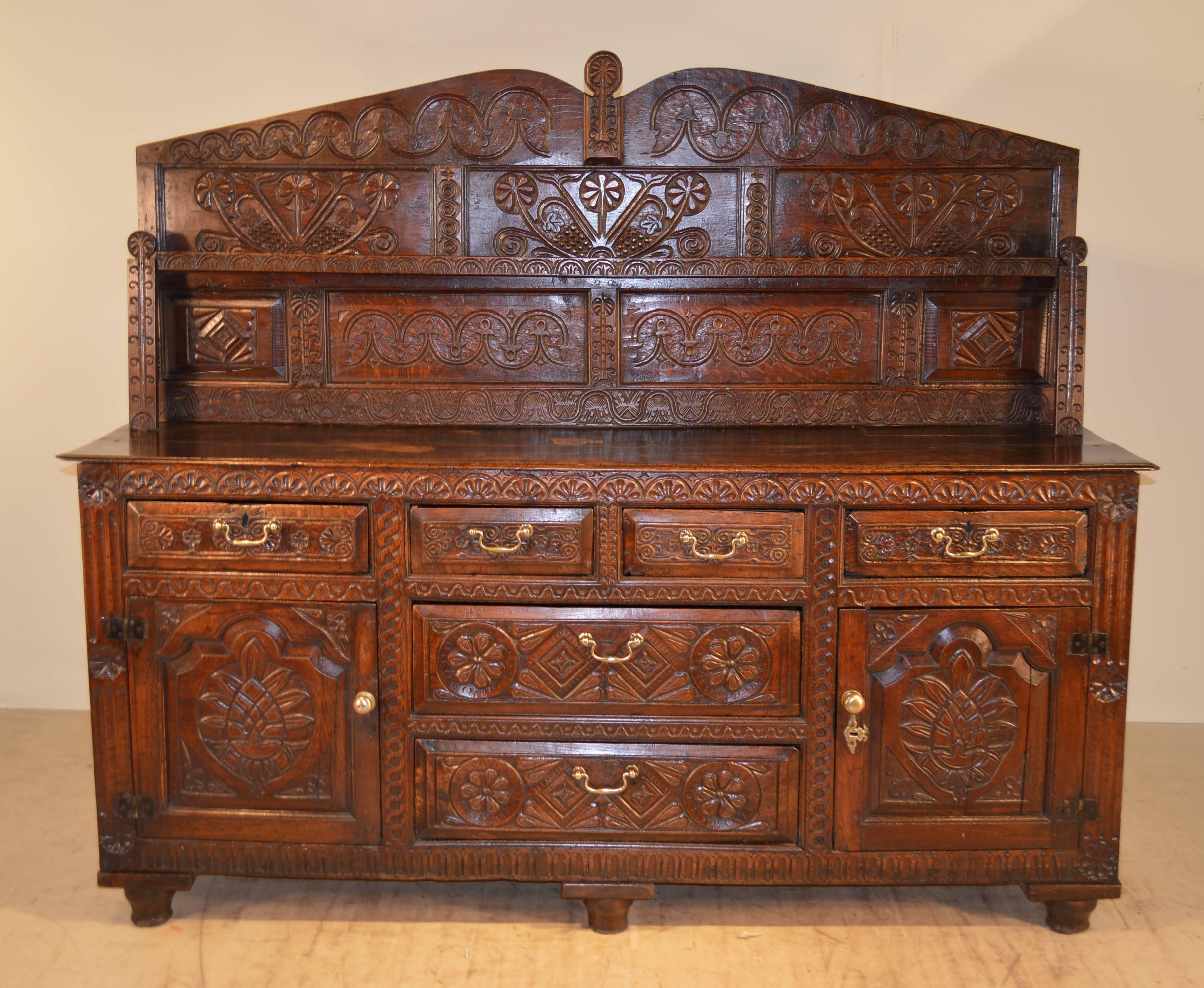 17th Century Welsh Oak Dresser 2