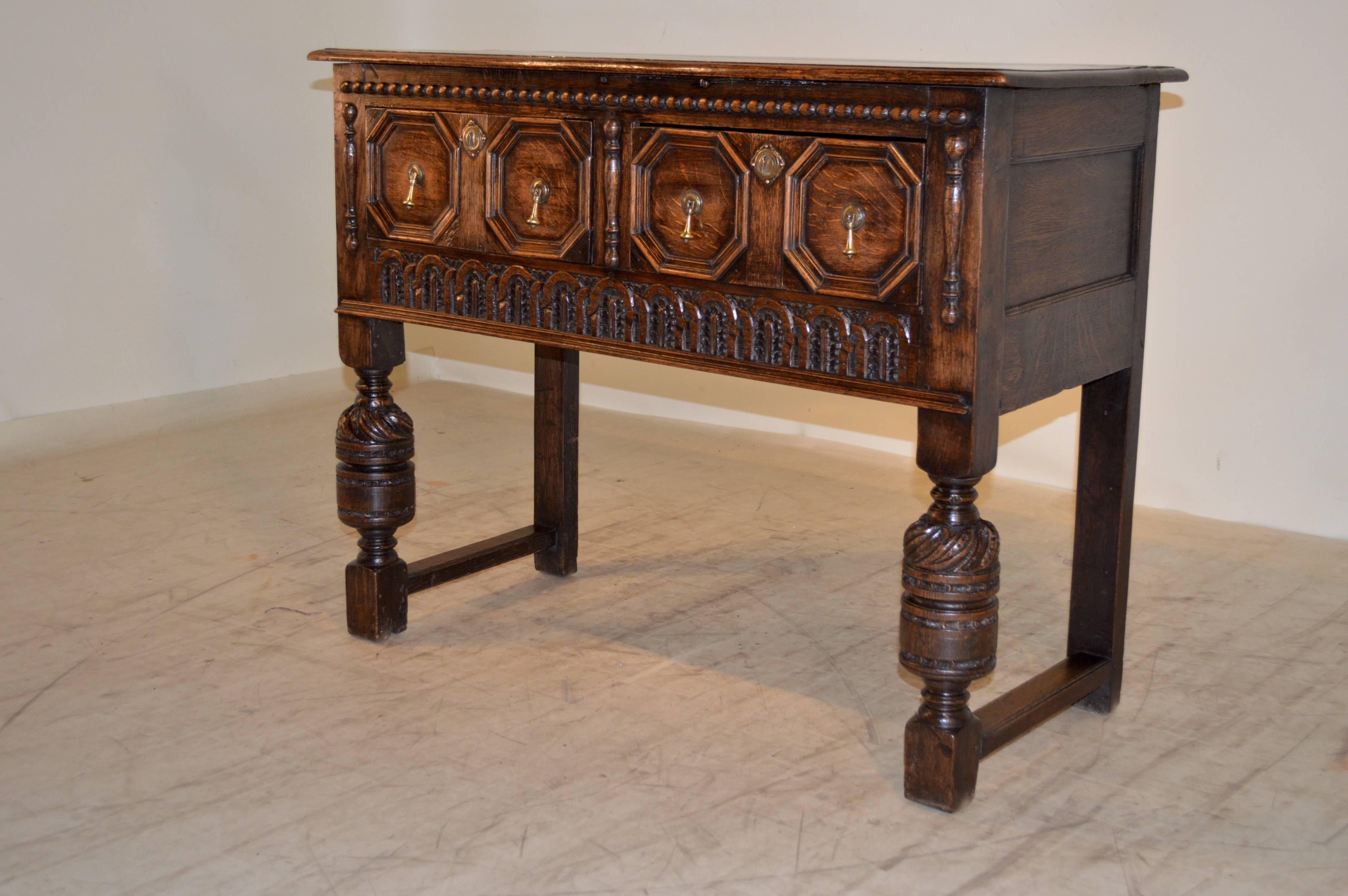 Victorian 19th Century English Small Sideboard