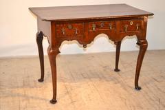 18th Century English Oak Inlaid Lowboy
