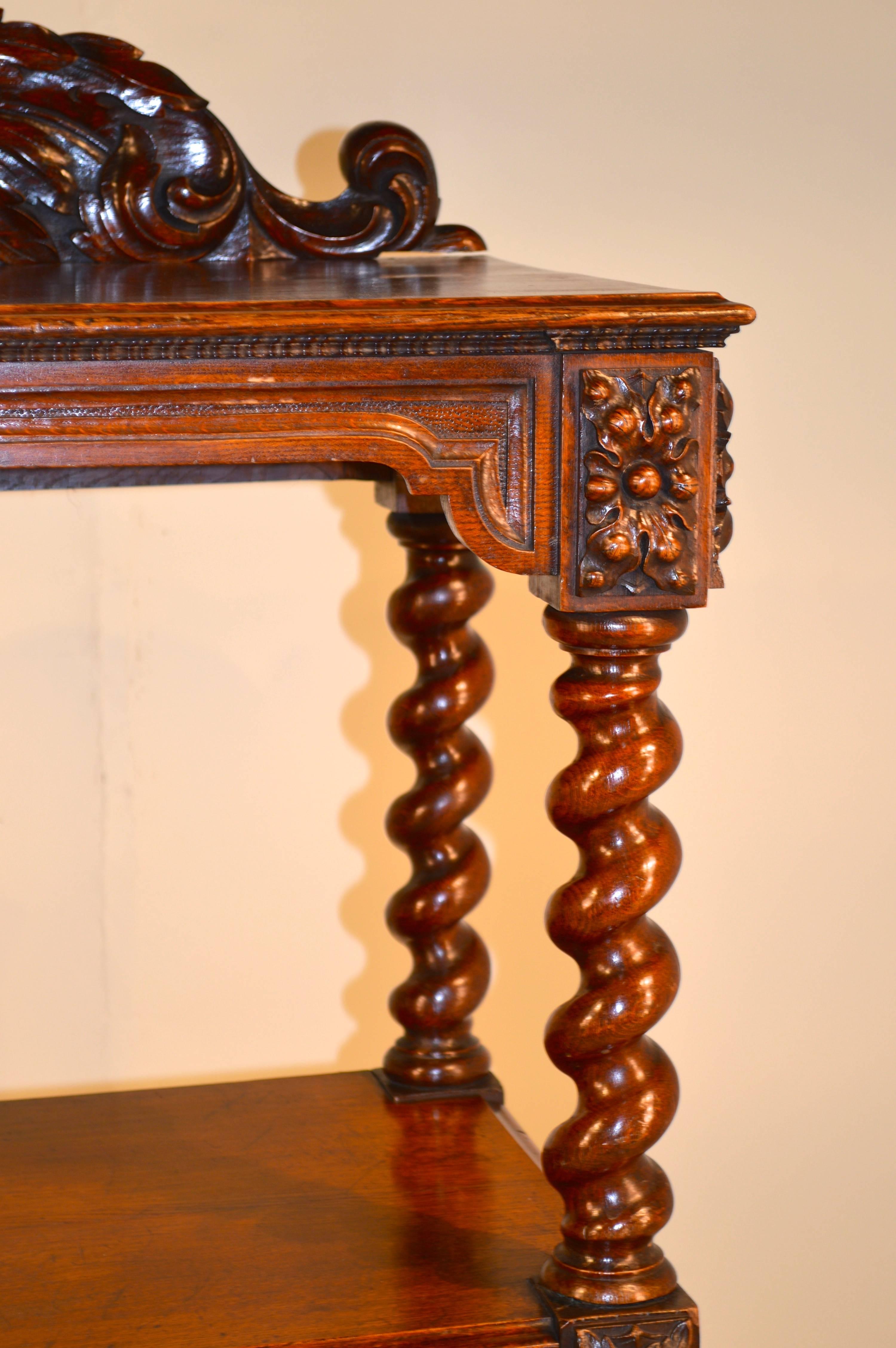 French 19th Century Oak Dumbwaiter from France