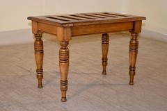 19th Century English Oak Luggage Stand