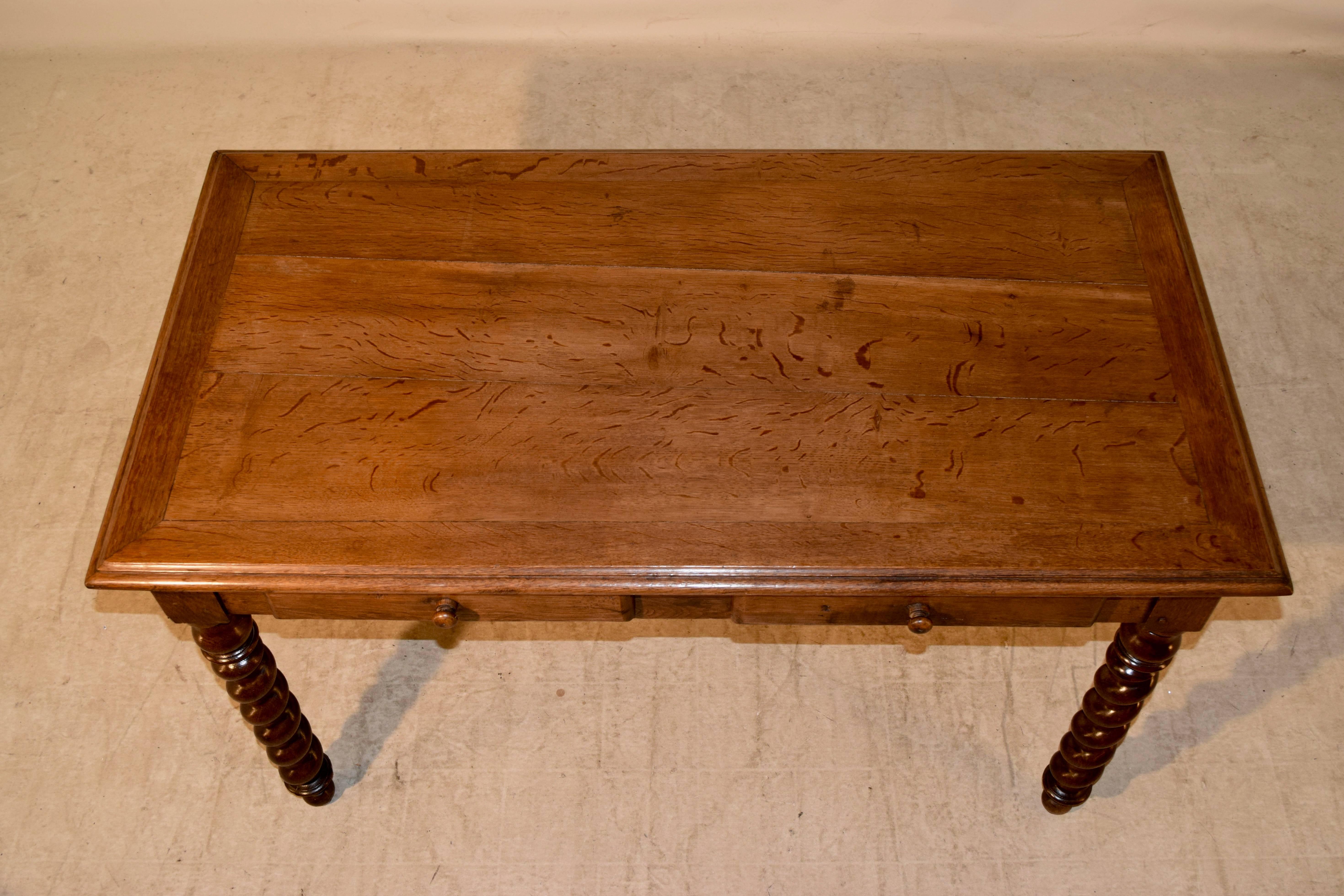 Oak 19th Century French Writing Desk