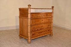 19th Century French Marble-Top Wash Stand