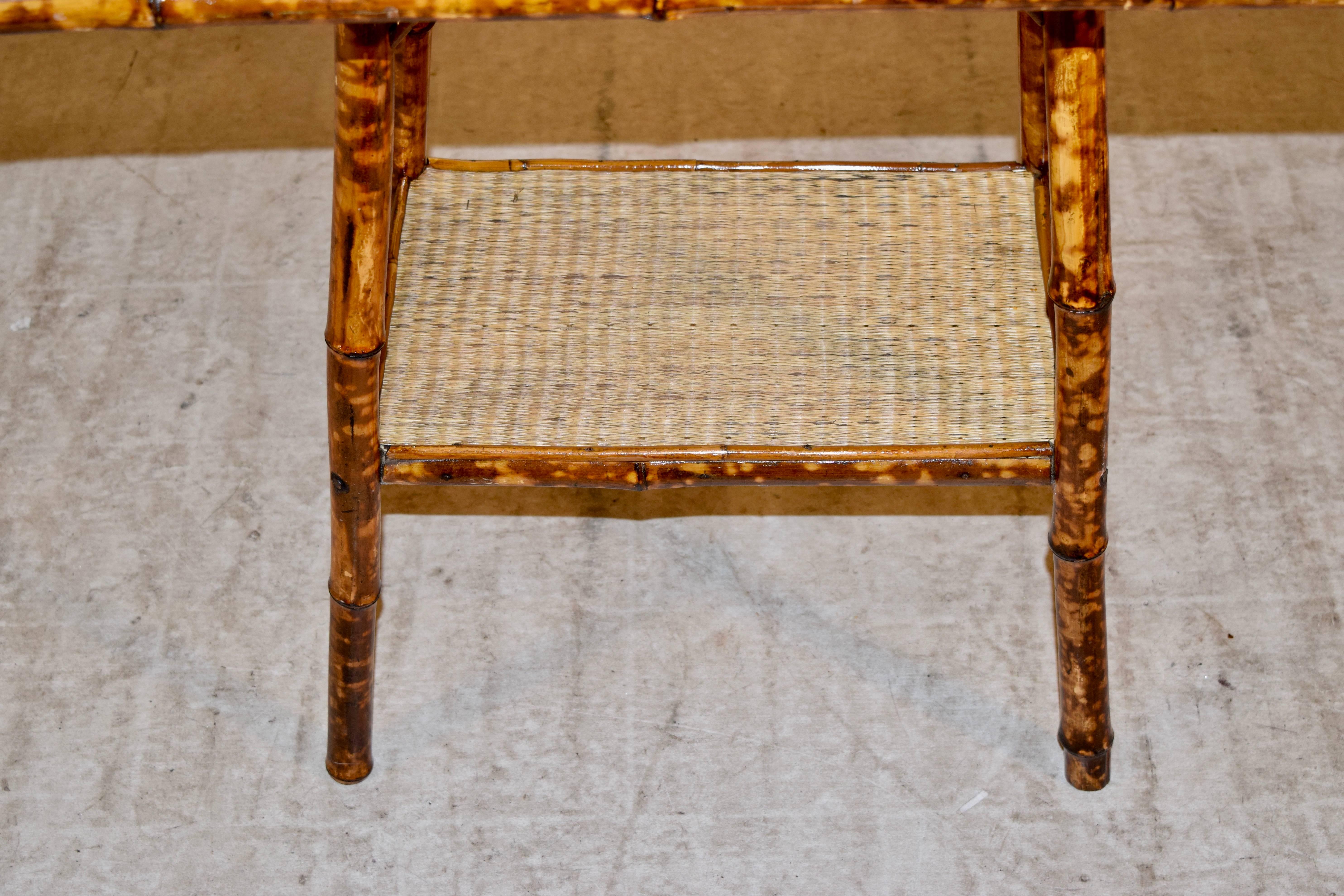 19th Century Tortoise Bamboo Side Table 3