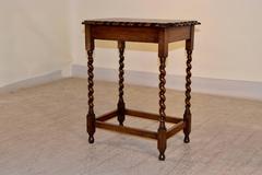 Late 19th Century English Scalloped Side Table