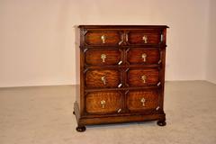 Late 19th Century English Geometric Chest of Drawers