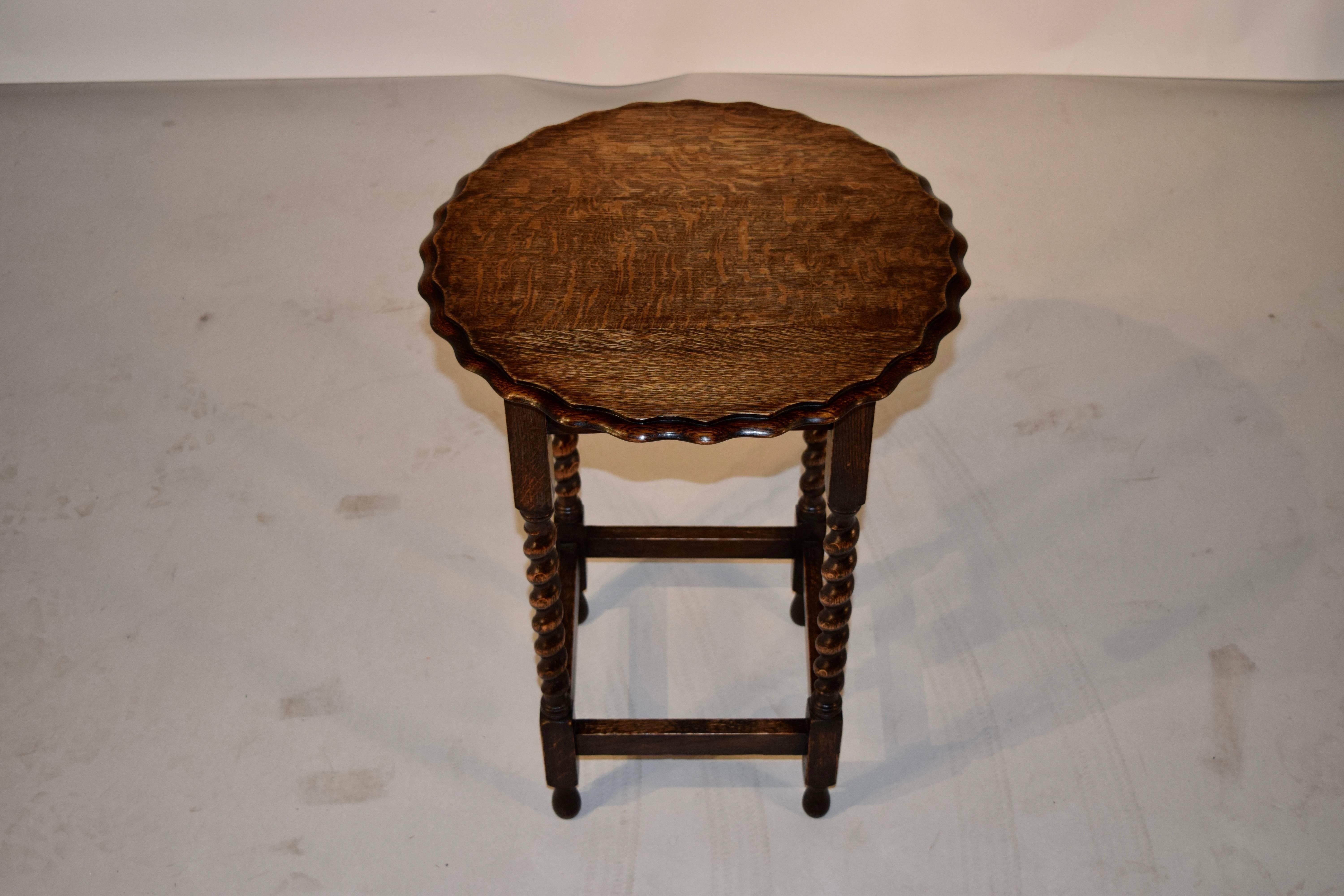 barley twist end table