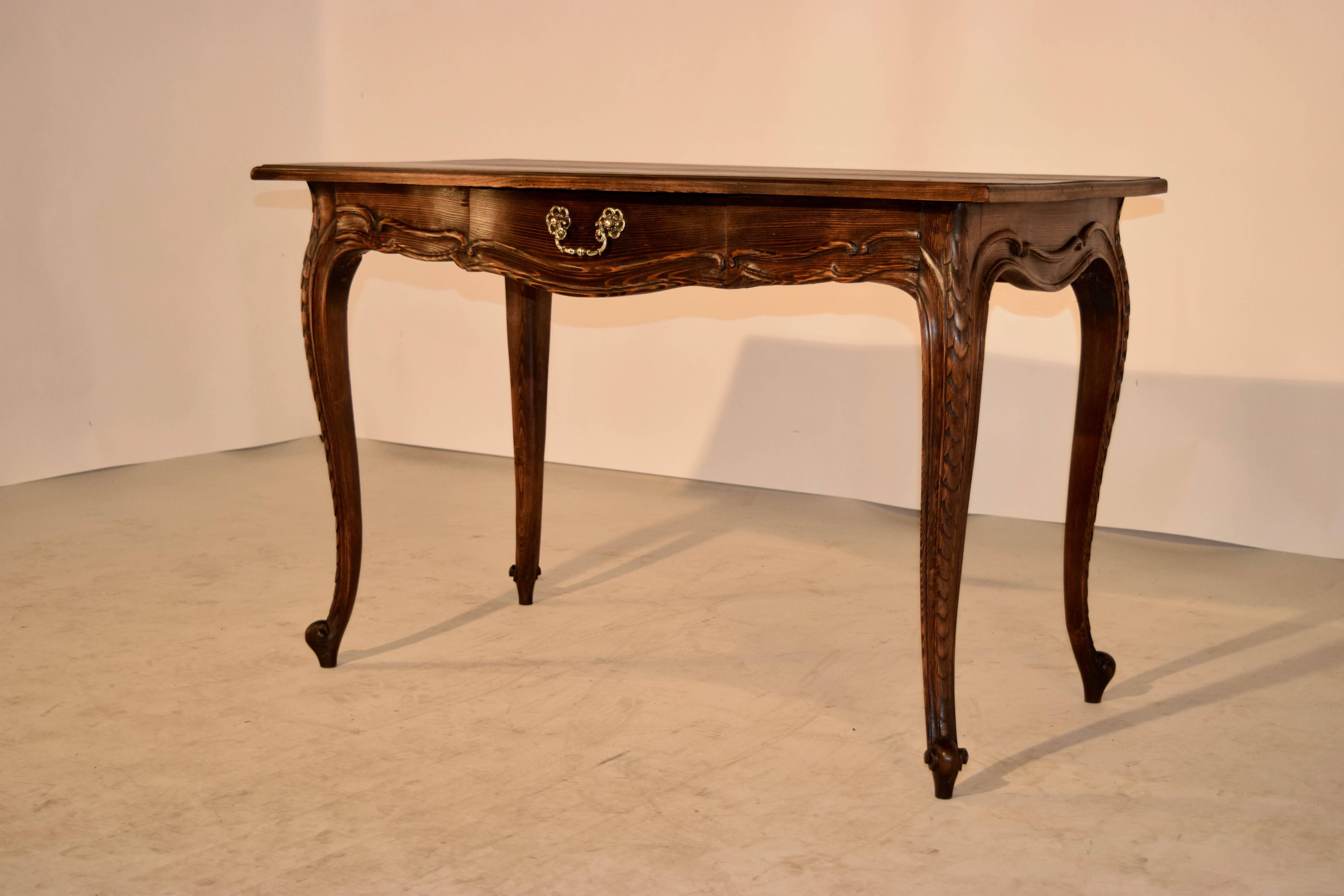 Napoleon III 19th Century French Pine Side Table For Sale