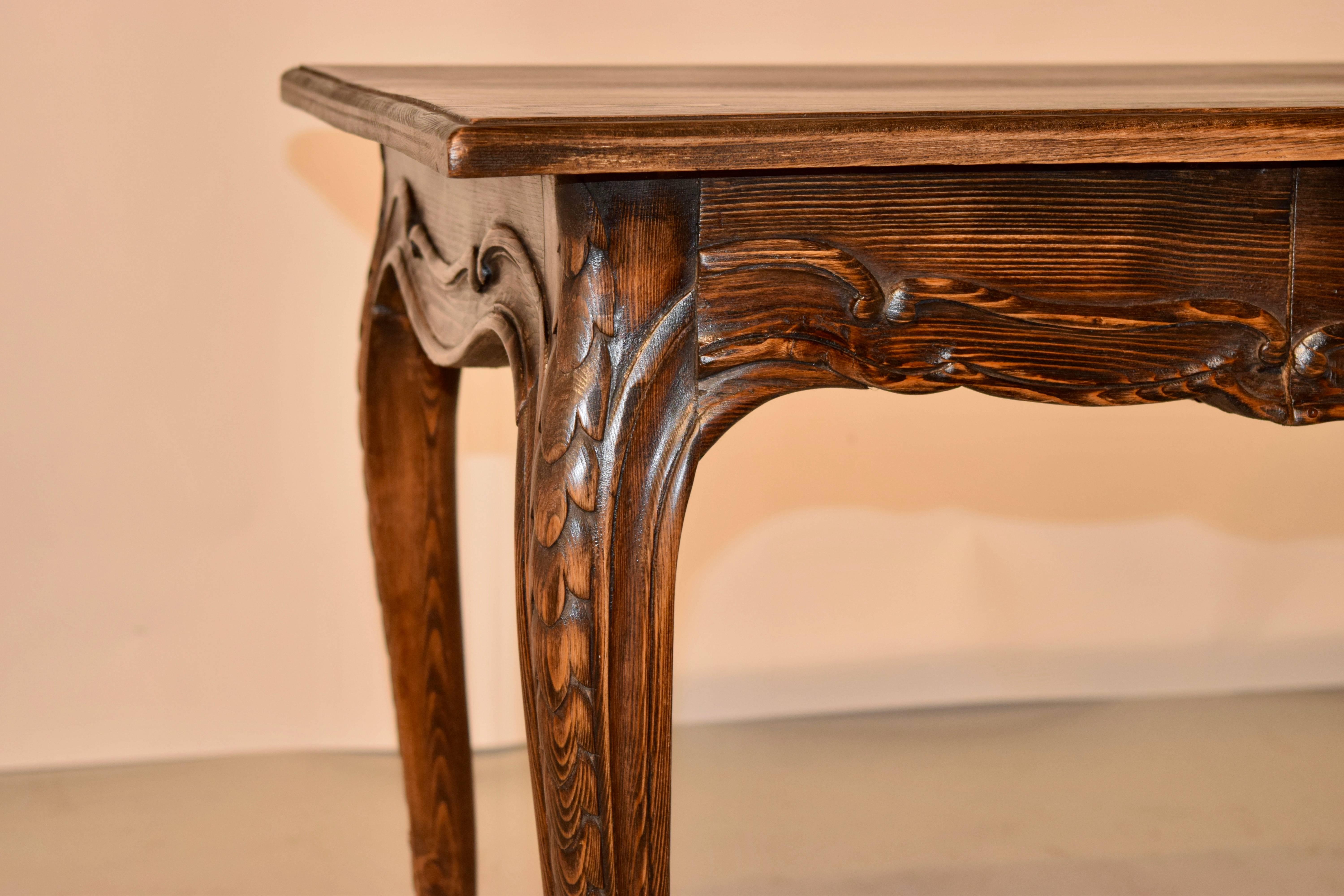 19th Century French Pine Side Table For Sale 3