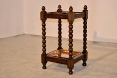 19th Century English Carved Umbrella Stand